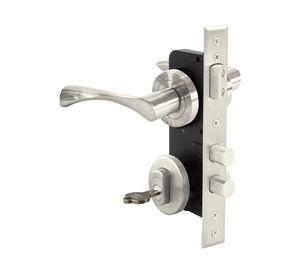 Cerradura embutida con manilla 1080A970A+NSNS plata