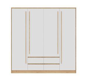 Clóset 4 puertas Astor blanco 220.5x219.4x47 cm