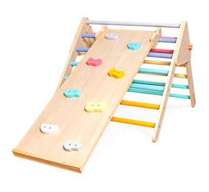 Juego triángulo Pikler + rampa Rainbow multicolor