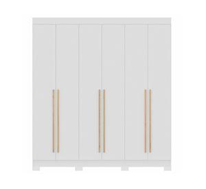 Clóset 6 puertas Opus blanco 203x184.2x47 cm