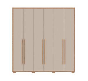 Clóset 6 puertas Safira beige 222x212.3x47 cm