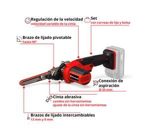 Mini lijadora de banda TE-BF 18 Li-solo 18V
