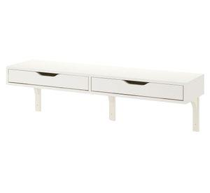 Repisa pared 2 Cajones blanco