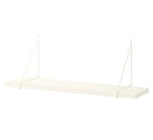 Repisa pared Escuadra blanco 30x80x20 cm