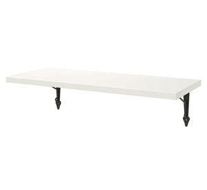 Repisa pared Escuadra metal blanco 30x80x20 cm