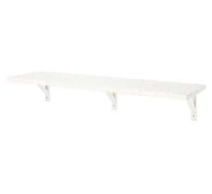 Repisa pared Escuadra triple blanco 23.5x120x20 cm