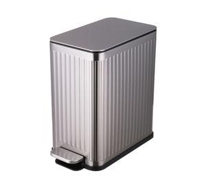Basurero Vintage vertical plata 10 lt