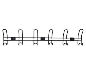 Percha 6 Ganchos doble negro