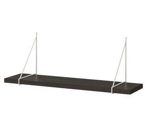 Repisa pared Escuadra negro 30x80x20 cm
