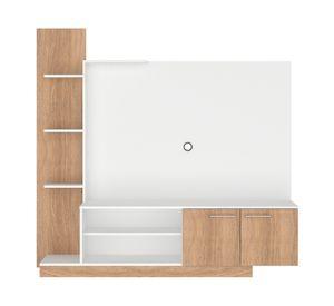 Mueble para TV 55" Reina blanco/café