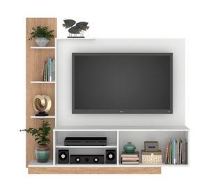 Mueble para TV 55" Reina blanco/café
