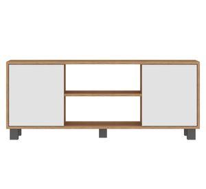 Rack TV 50" Portugal blanco/café