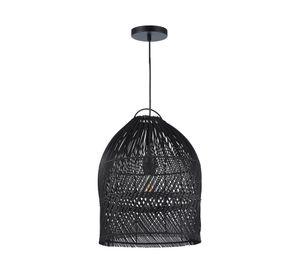 Pantalla de lámpara colgar 40 W E27 Bali negro