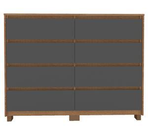 Cómoda Coímbra gris 8 cajones