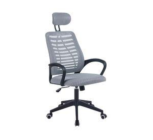 Silla de escritorio Mesh cabezal gris