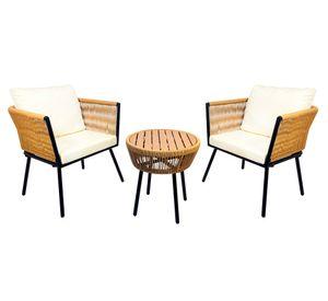 Juego de balcón Córdova café 3 piezas
