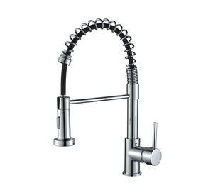 Monomando cocina Rigo inox/negro