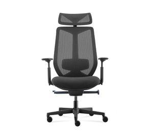 Silla de escritorio Eve con cabecero negro