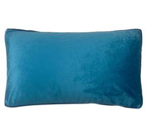 Cojín terciopelo azul 30x50 cm