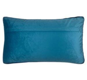 Cojín terciopelo azul 30x50 cm