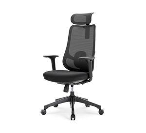 Silla de escritorio Bolt con cabecero negro