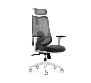 Silla de escritorio Bolt con cabecero gris claro