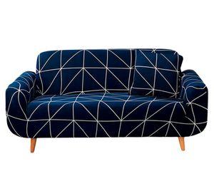 Funda sillón diseño Geo 2 cuerpos azul