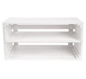 Cajón 2 Espacios blanco 31x60x30 cm