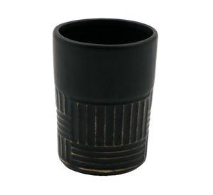 Portacepillo Líneas negro