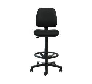 Silla cajero Rudy media negro 94x42.5x45 cm