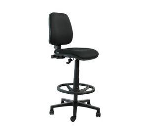 Silla cajero Rudy media negro 94x42.5x45 cm