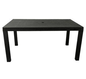 Mesa rectangular Macao negro
