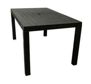Mesa rectangular Macao negro