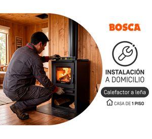 Instalación calefactor leña Bosca para casa de 1 Piso