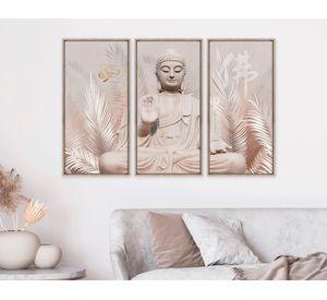 Canvas Buda 80x38 cm 3 piezas