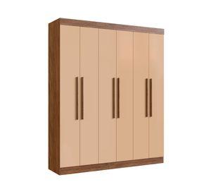 Clóset 6 puertas New York beige 217x180x47 cm