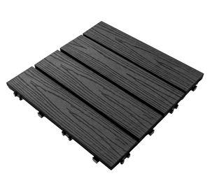 Deck modular Puelo negro 30x30 cm 0.9 m2
