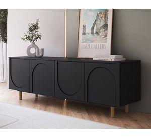 Rack TV 75" Arcos negro