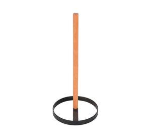 Porta toalla cocina madera/negro