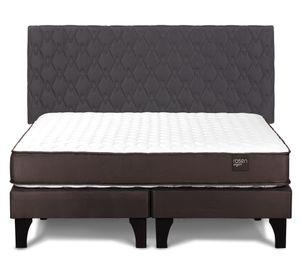Cama europea 2 plazas Ergo T New base dividida + respaldo Ivar grafito