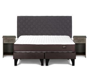 Cama europea 2 plazas Ergo T New base dividida + set Ivar grafito