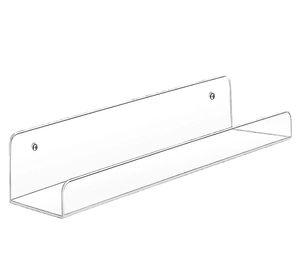 Repisa pared con tope transparente 2 unidades