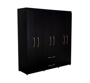 Clóset 6 puertas Golden wengué 180x170.3x50.3 cm
