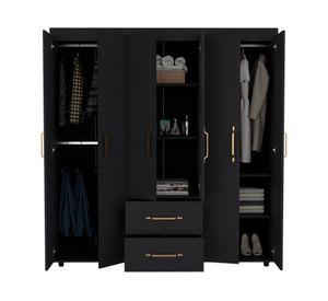 Clóset 6 puertas Golden wengué 180x170.3x50.3 cm