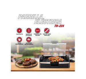 Parrilla eléctrica TH-224 negro 1500 W