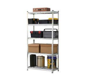 Repisa ventilada cromado 183x90x40 cm 5 Niveles