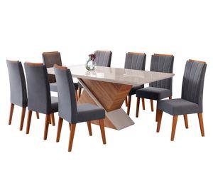Comedor 8 personas Glamour 82x90x200 cm