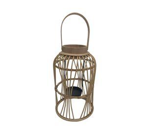 Portavela decorativo natural 30 cm