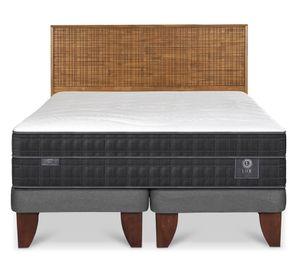 Cama europea Lux 2 plazas base dividida + respaldo Adria