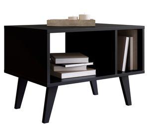 Mesa de centro rectangular negro